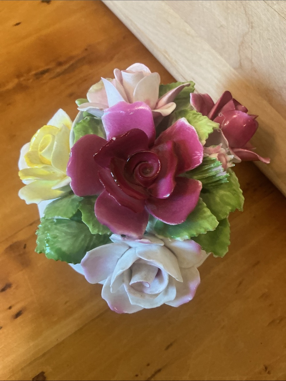 Vintage Royale Staffordshire Bone China Flowers in Vase